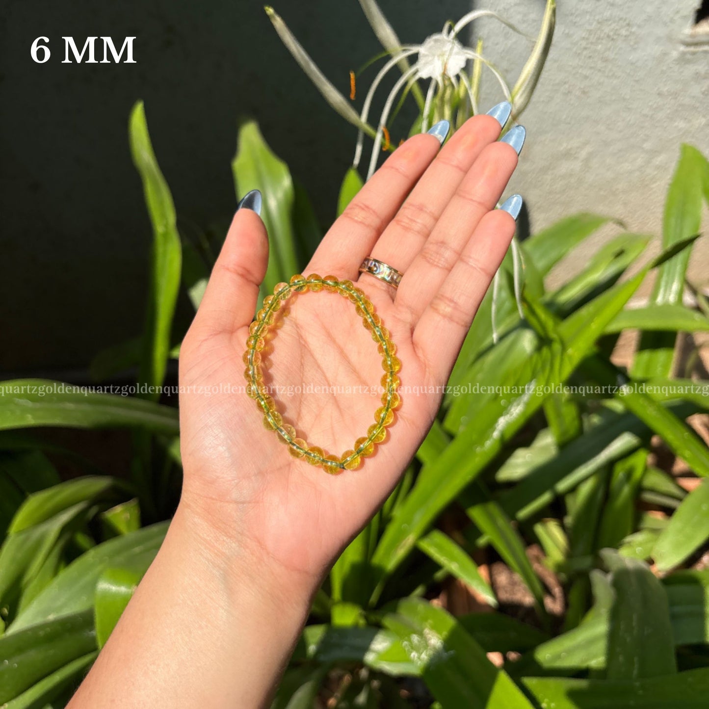 PERIDOT BRACELET ( Synthetic ) - Golden Quartz 
