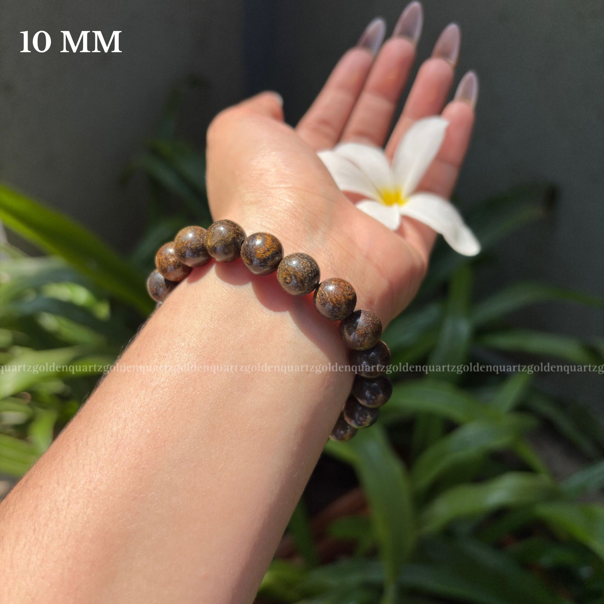 Bronzite Bracelet - Golden Quartz 