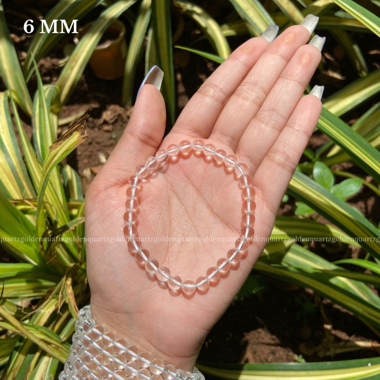 CLEAR QUARTZ BRACELET - Golden Quartz 