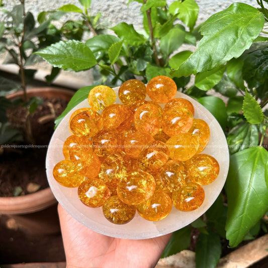 Citrine Tumble Stone - Golden Quartz 