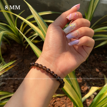 Smoky Quartz Bracelet - Golden Quartz 