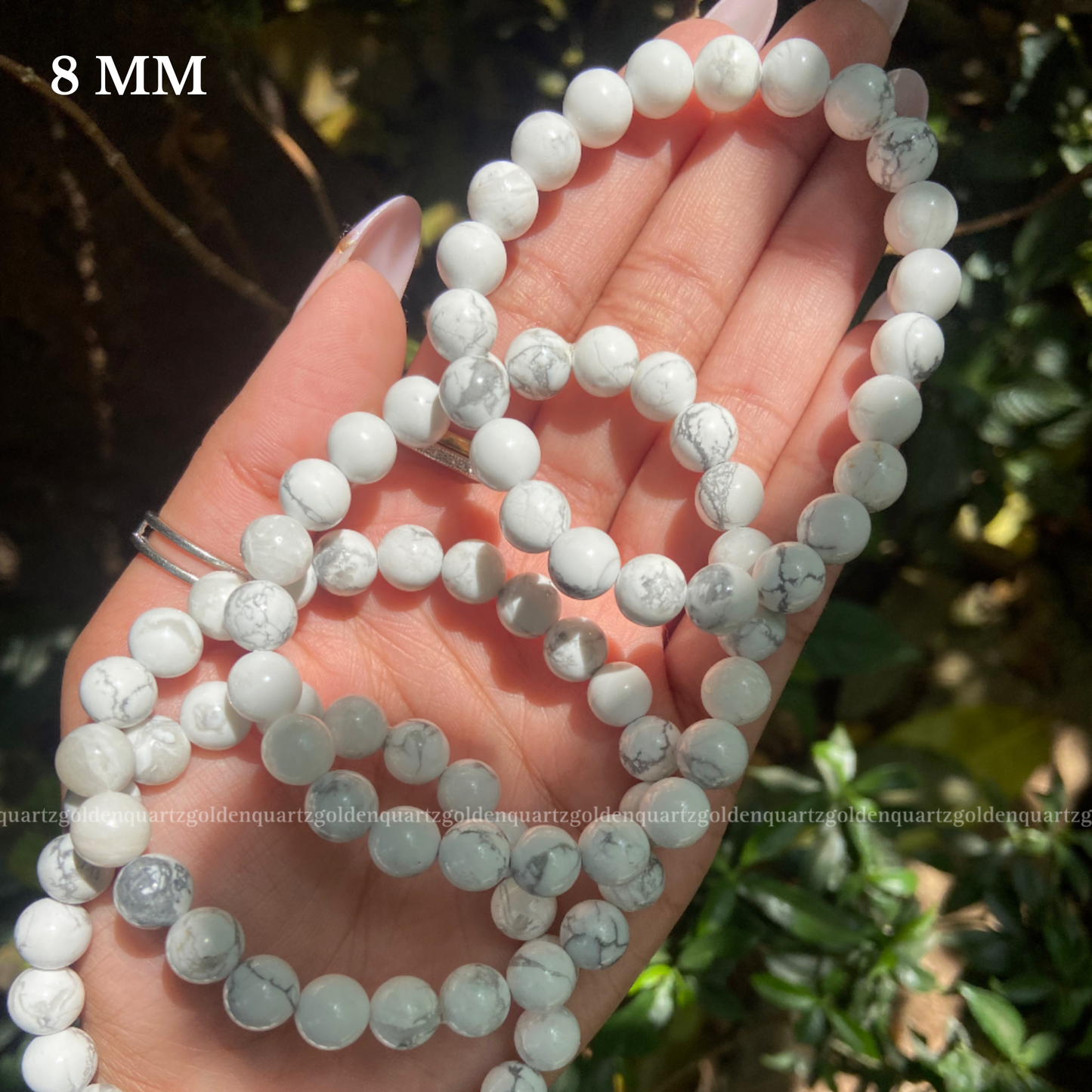 HOWLITE BRACELET - Golden Quartz 