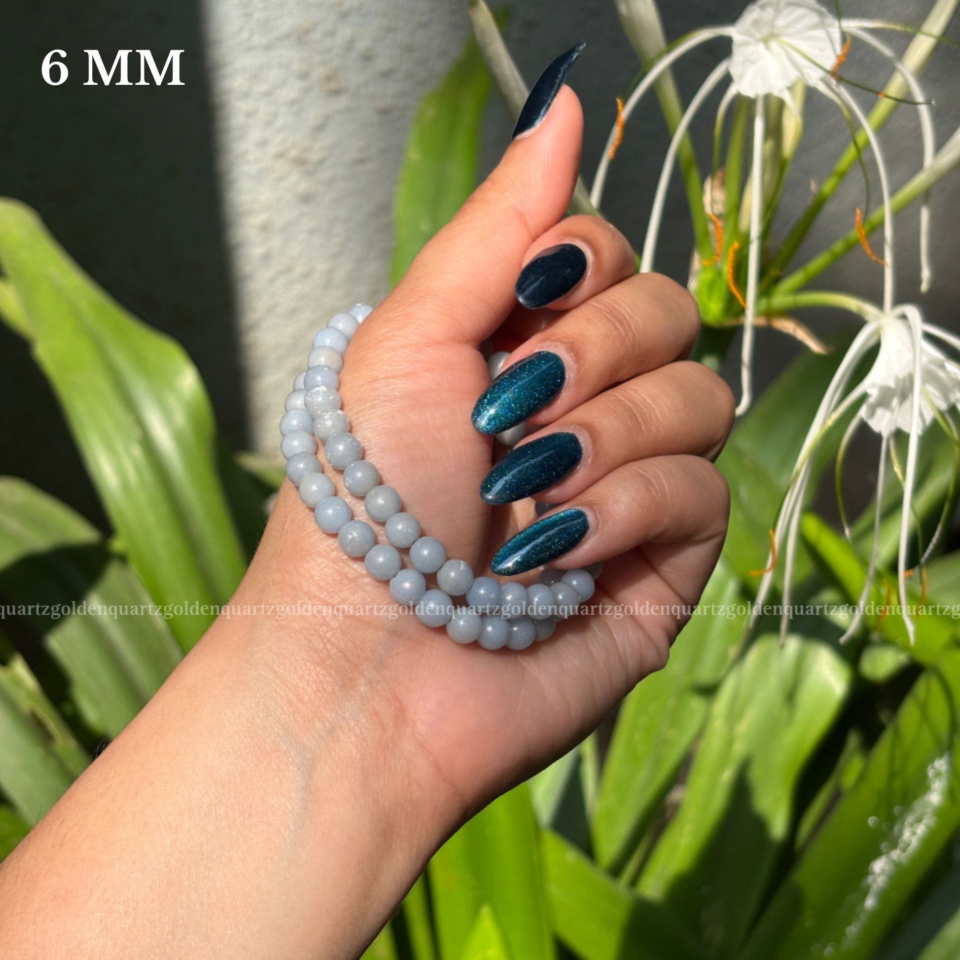 ANGELITE BRACELET - Golden Quartz 