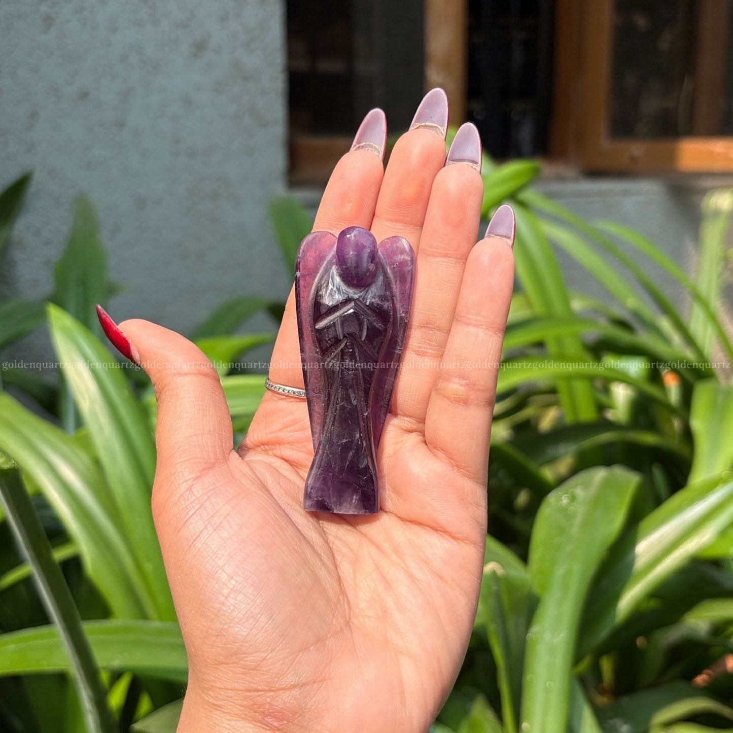 Amethyst Angel - Golden Quartz 
