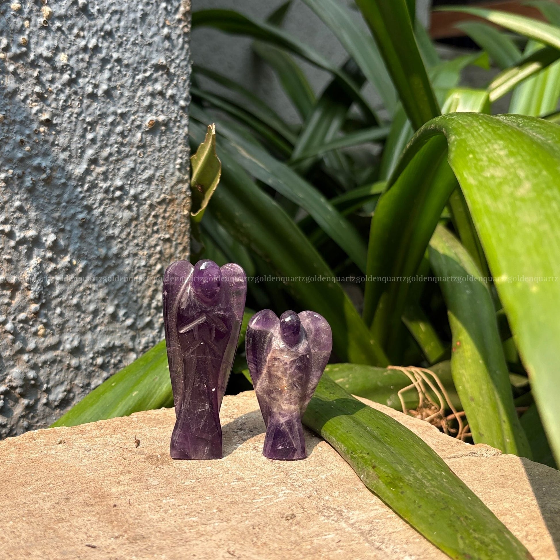 Amethyst Angel - Golden Quartz 