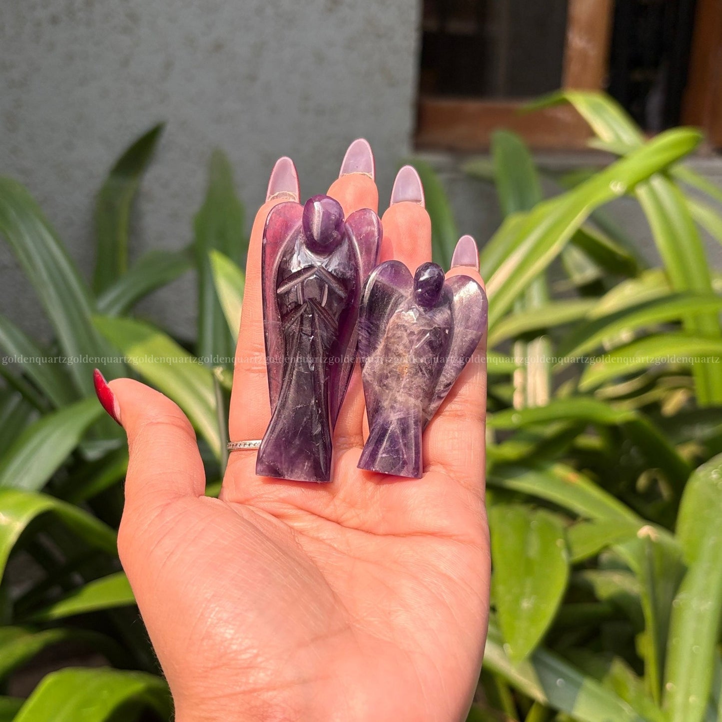 Amethyst Angel - Golden Quartz 