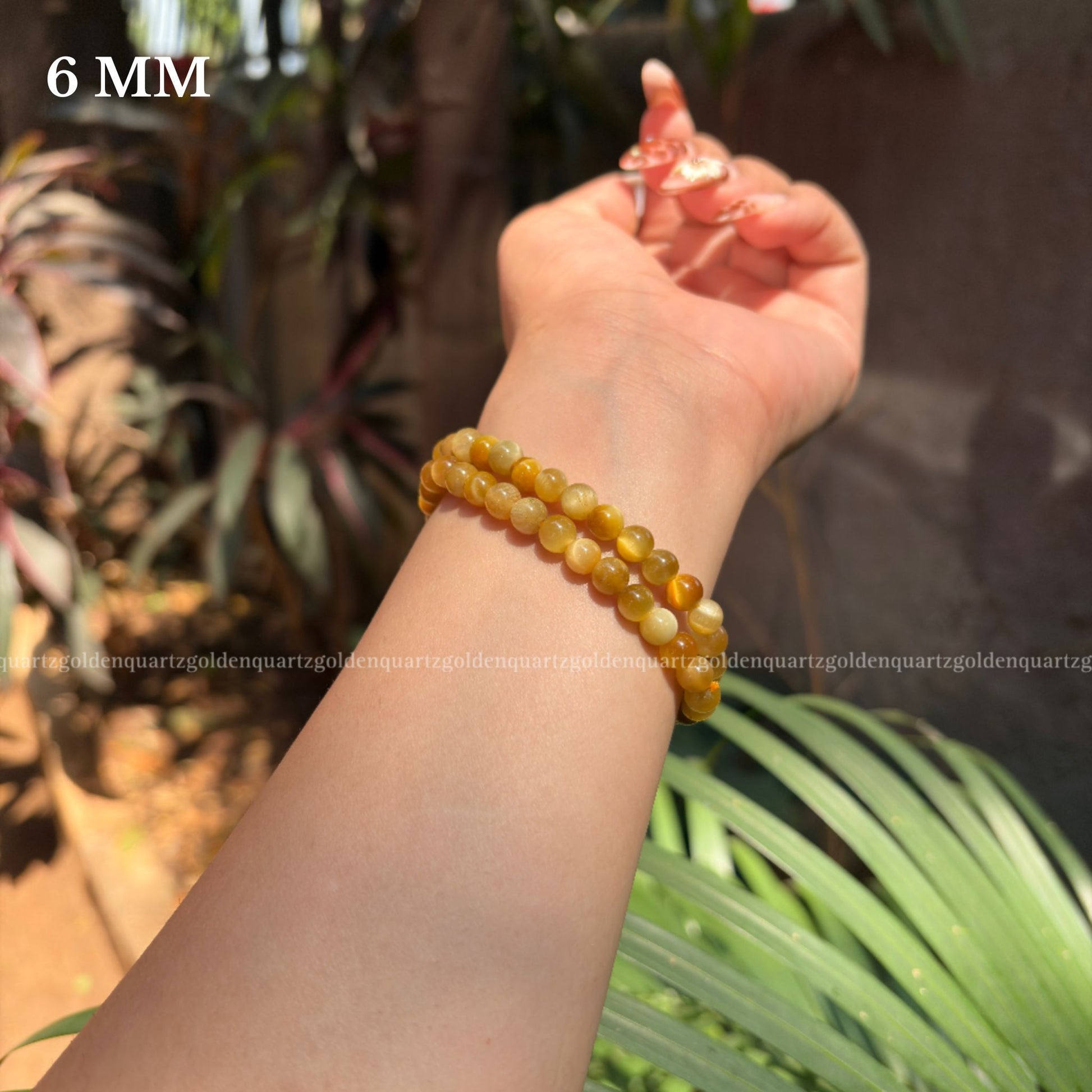 YELLOW CATS EYE BRACELET - Golden Quartz 