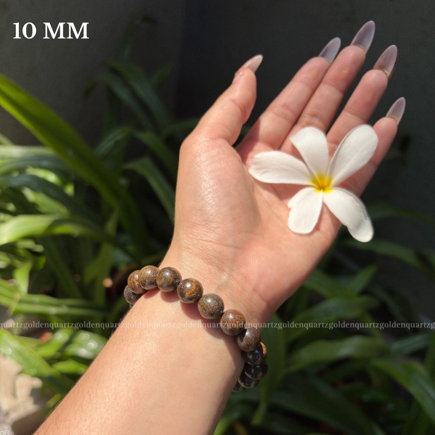 Bronzite Bracelet - Golden Quartz 