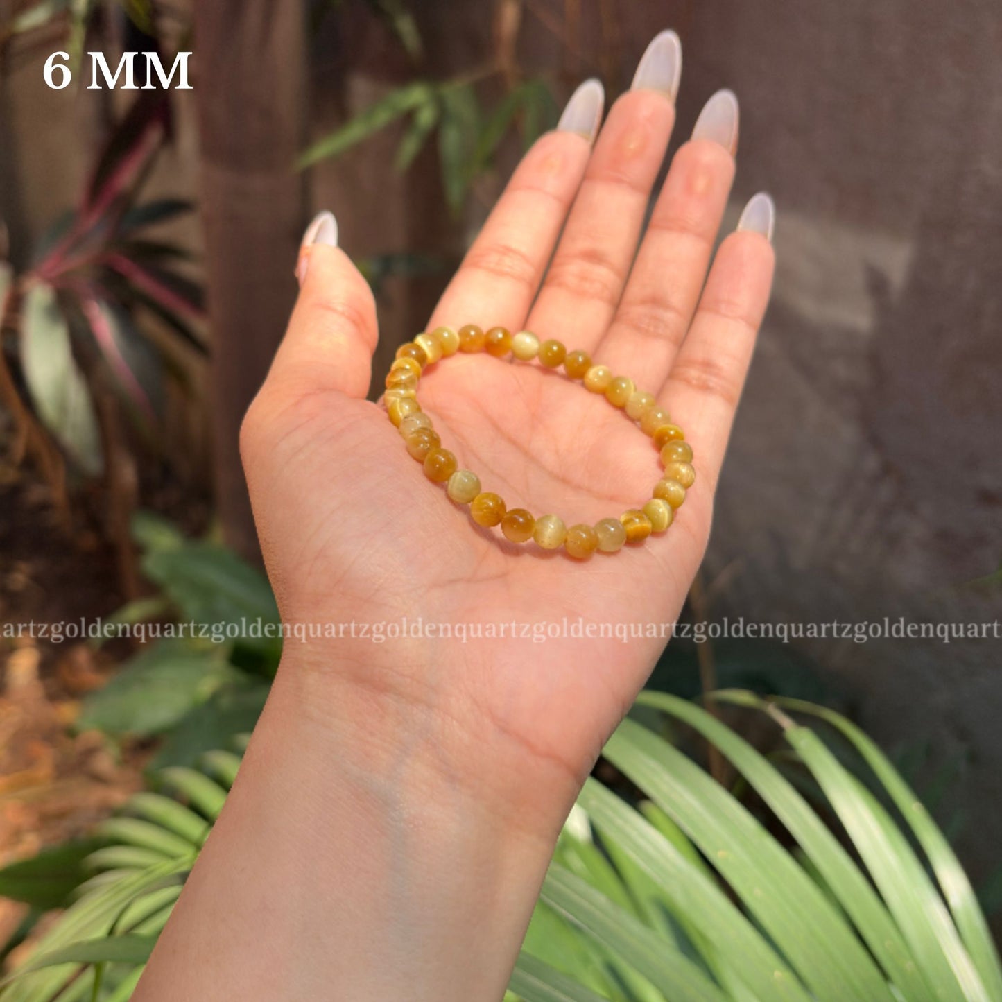 YELLOW CATS EYE BRACELET - Golden Quartz 