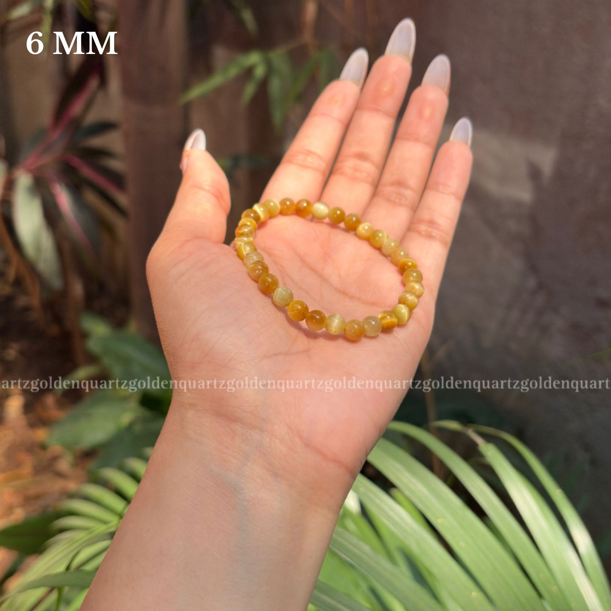 YELLOW CATS EYE BRACELET - Golden Quartz 