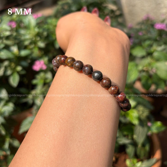 PIETERSITE BRACELET FOR TRANSFORMATION/ INTUITION & SPIRITUALITY - Golden Quartz 