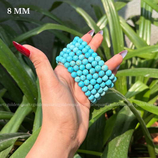 MAGNESITE FIROZA/ TURQUOISE  BRACELET - Golden Quartz 