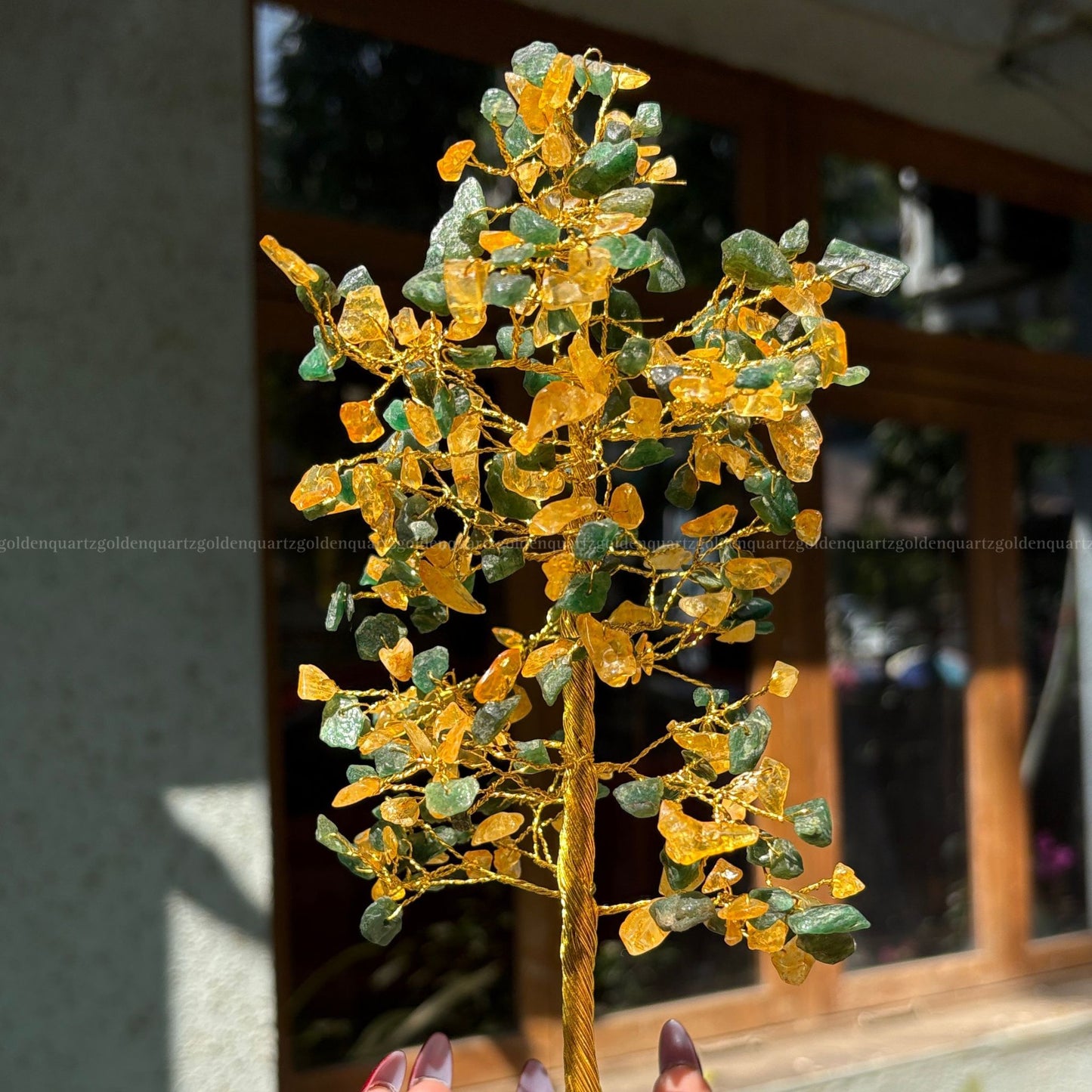 Citrine & Green Aventurine Tree  For Wealth, Luck & Growth