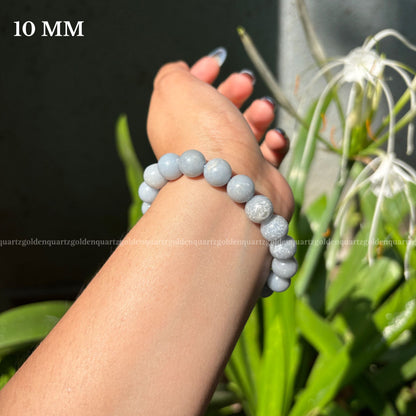 ANGELITE BRACELET - Golden Quartz 