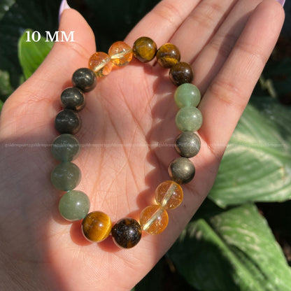 Money Magnet Bracelet - Golden Quartz 
