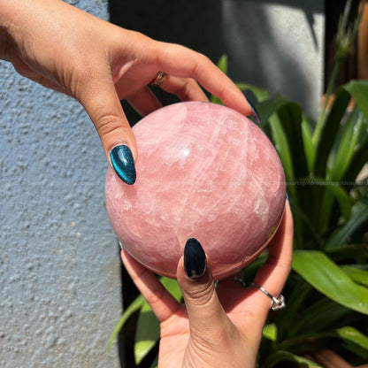 ROSE QUARTZ SPHERE - Golden Quartz 