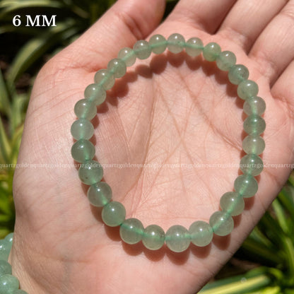 GREEN AVENTURINE BRACELET - Golden Quartz 
