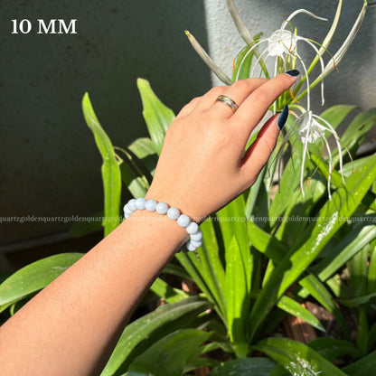 ANGELITE BRACELET - Golden Quartz 