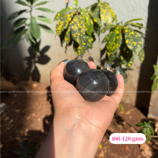 Black Rainbow Obsidian Sphere/ Ball