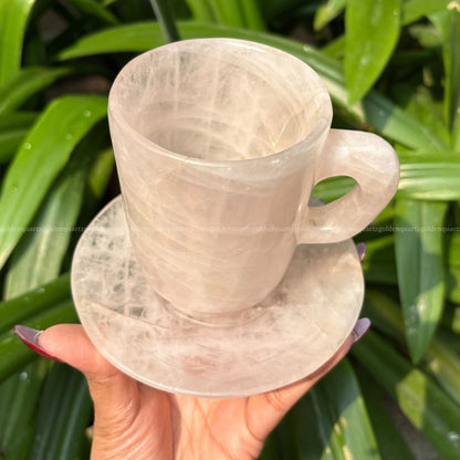 CUP & SAUCER SET - Golden Quartz 