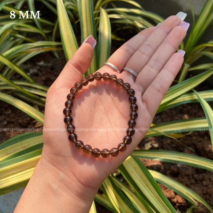 Smoky Quartz Bracelet - Golden Quartz 