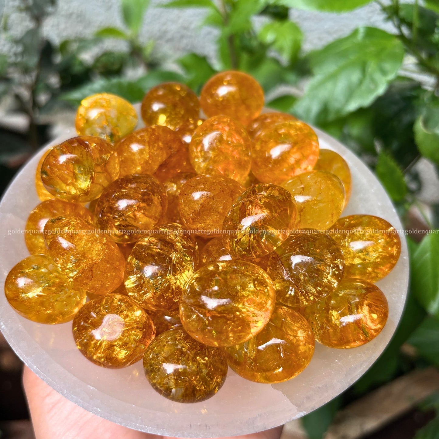 Citrine Tumble Stone - Golden Quartz 