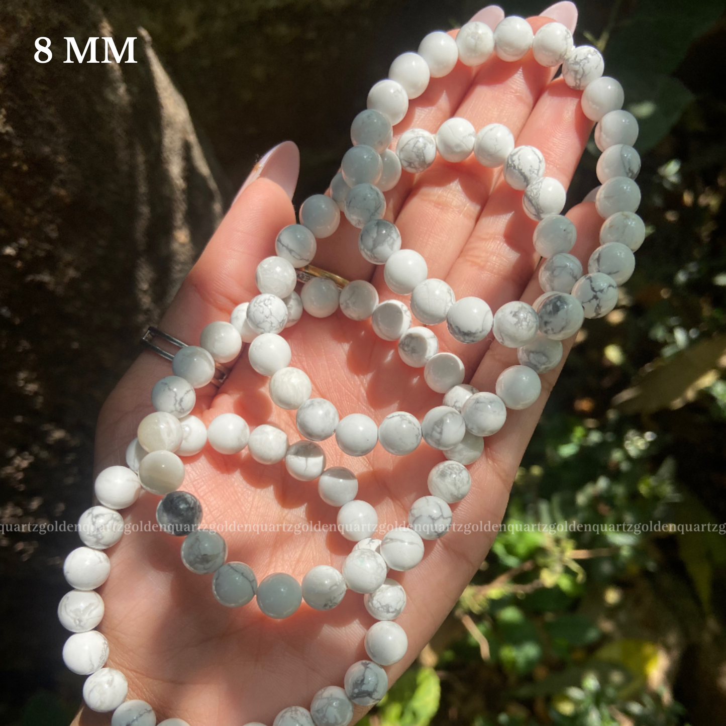 HOWLITE BRACELET - Golden Quartz 
