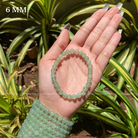 GREEN AVENTURINE BRACELET - Golden Quartz 