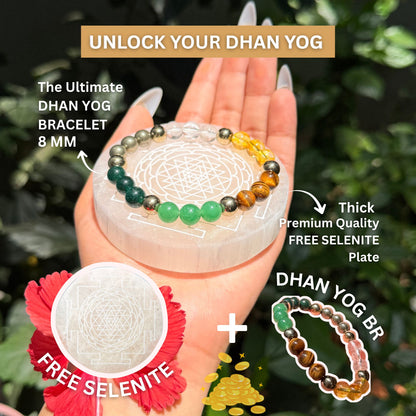 dhanyog and selenite plate combo 