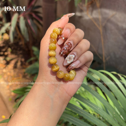 YELLOW CATS EYE BRACELET - Golden Quartz 