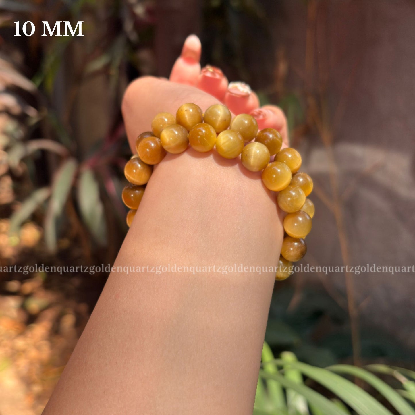 YELLOW CATS EYE BRACELET - Golden Quartz 
