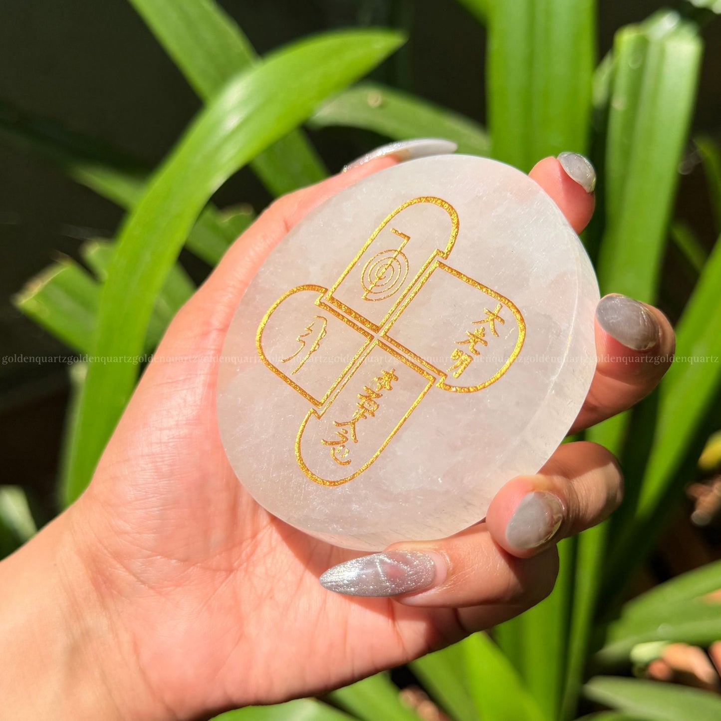 Sarvottam Reiki Selenite Plate & Dhan Yog Bracelet Combo