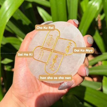 Sarvottam Reiki Selenite Plate & Dhan Yog Bracelet Combo