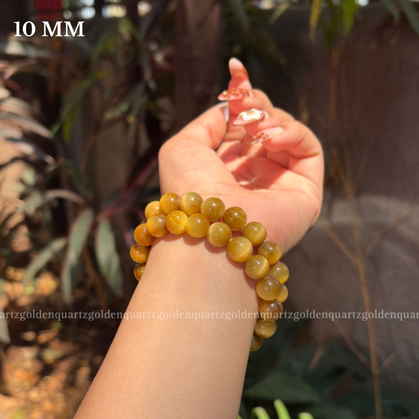 YELLOW CATS EYE BRACELET - Golden Quartz 