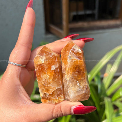 Citrine Tower - Golden Quartz 