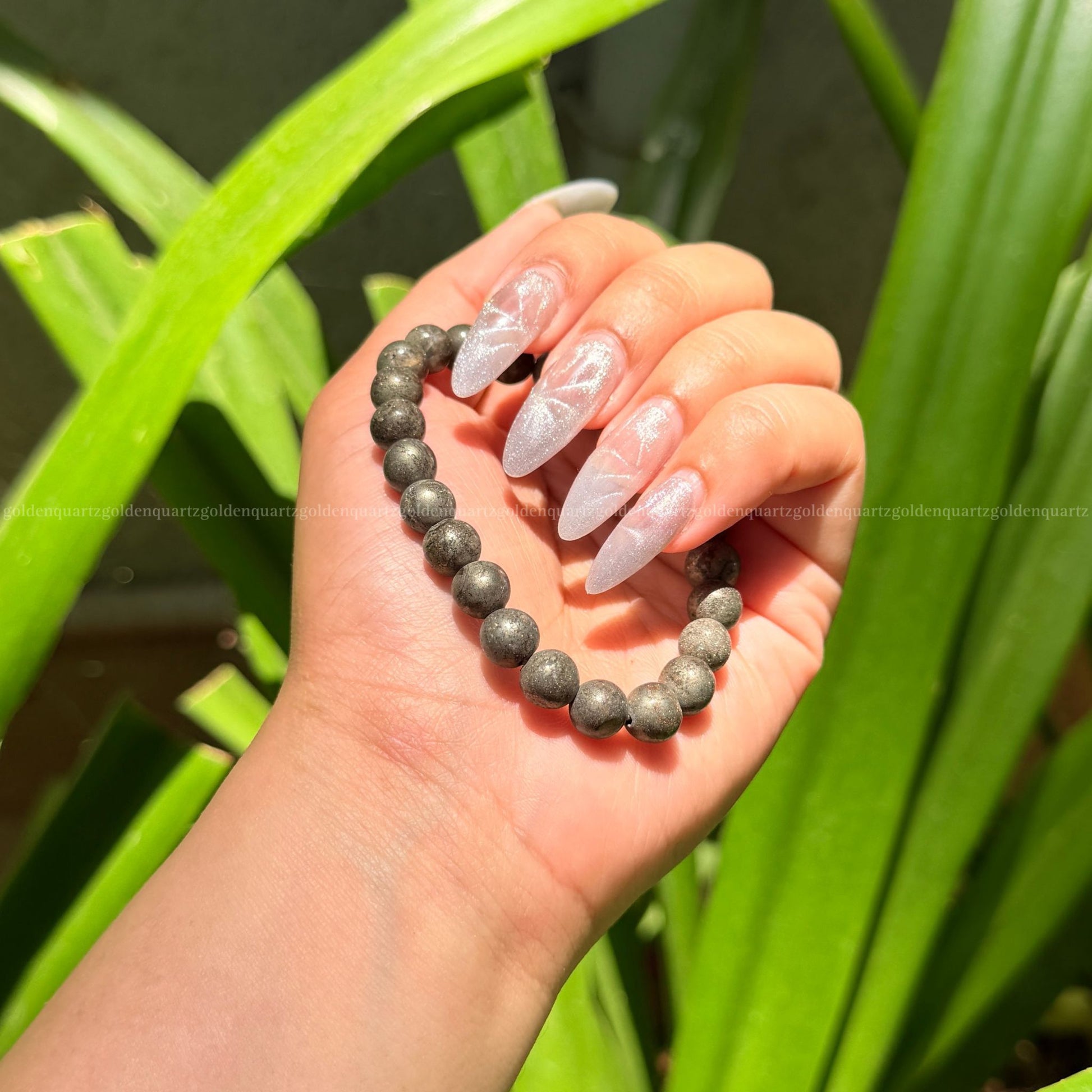 pyrite bracelet by golden quartz 