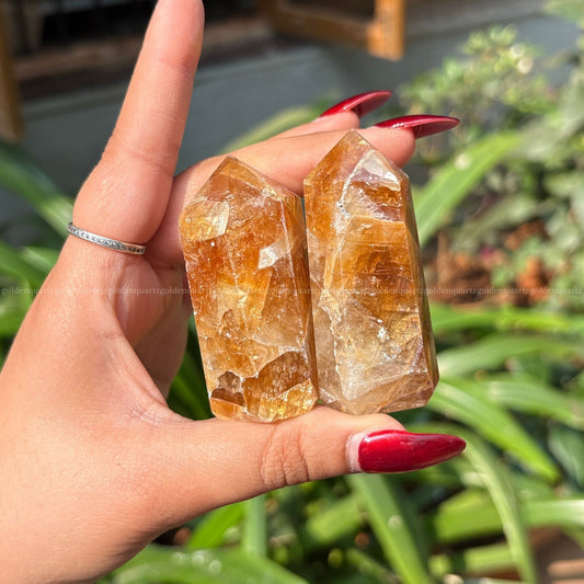 Citrine Tower - Golden Quartz 