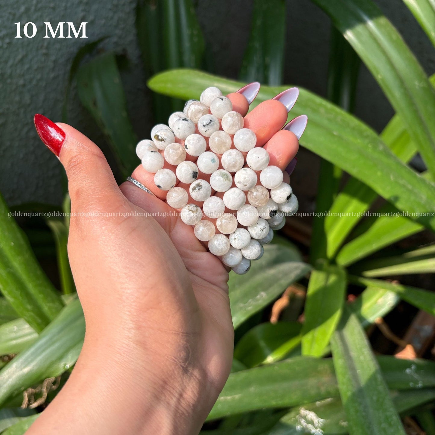 RAINBOW MOONSTONE BRACELET - Golden Quartz 