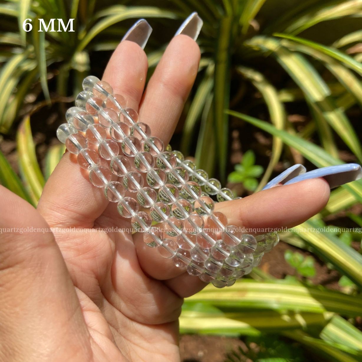 CLEAR QUARTZ BRACELET - Golden Quartz 
