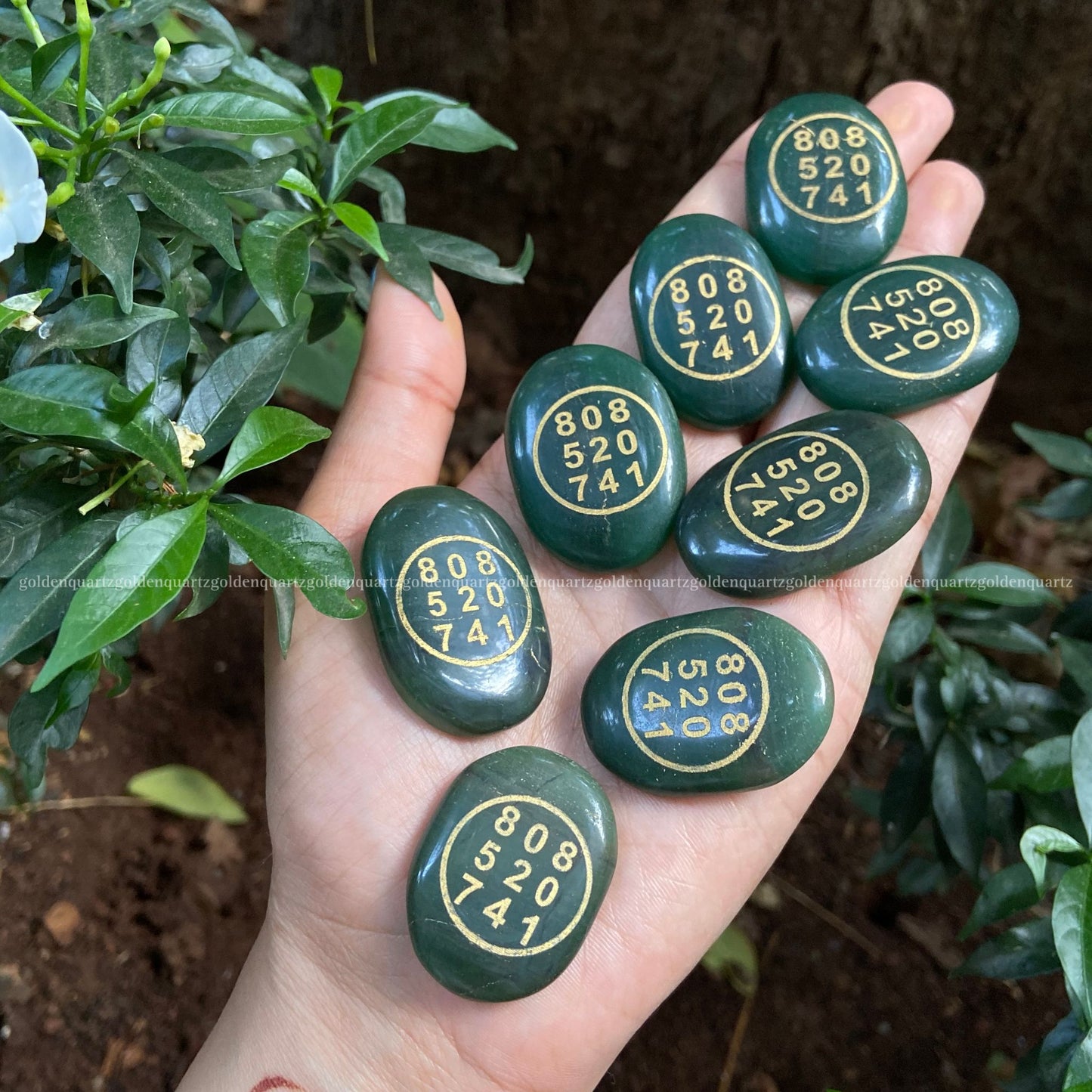 Green Aventurine Zibu Coin – Abundance, Growth & Divine Alignment