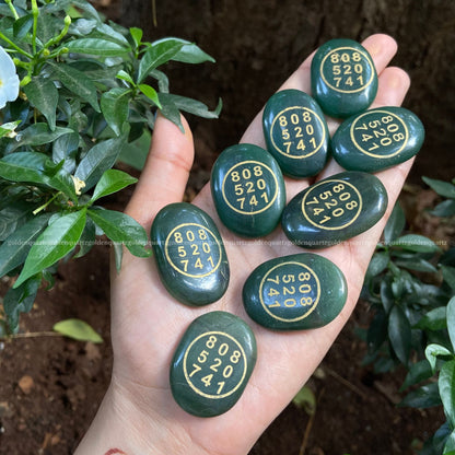 Green Aventurine Zibu Coin – Abundance, Growth & Divine Alignment