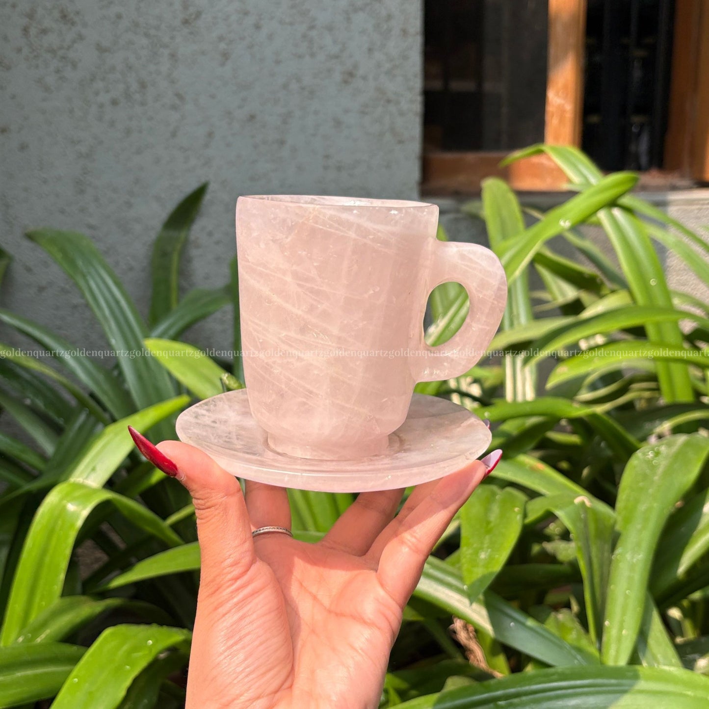 CUP & SAUCER SET - Golden Quartz 