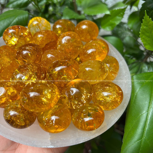 Citrine Tumble Stone - Golden Quartz 