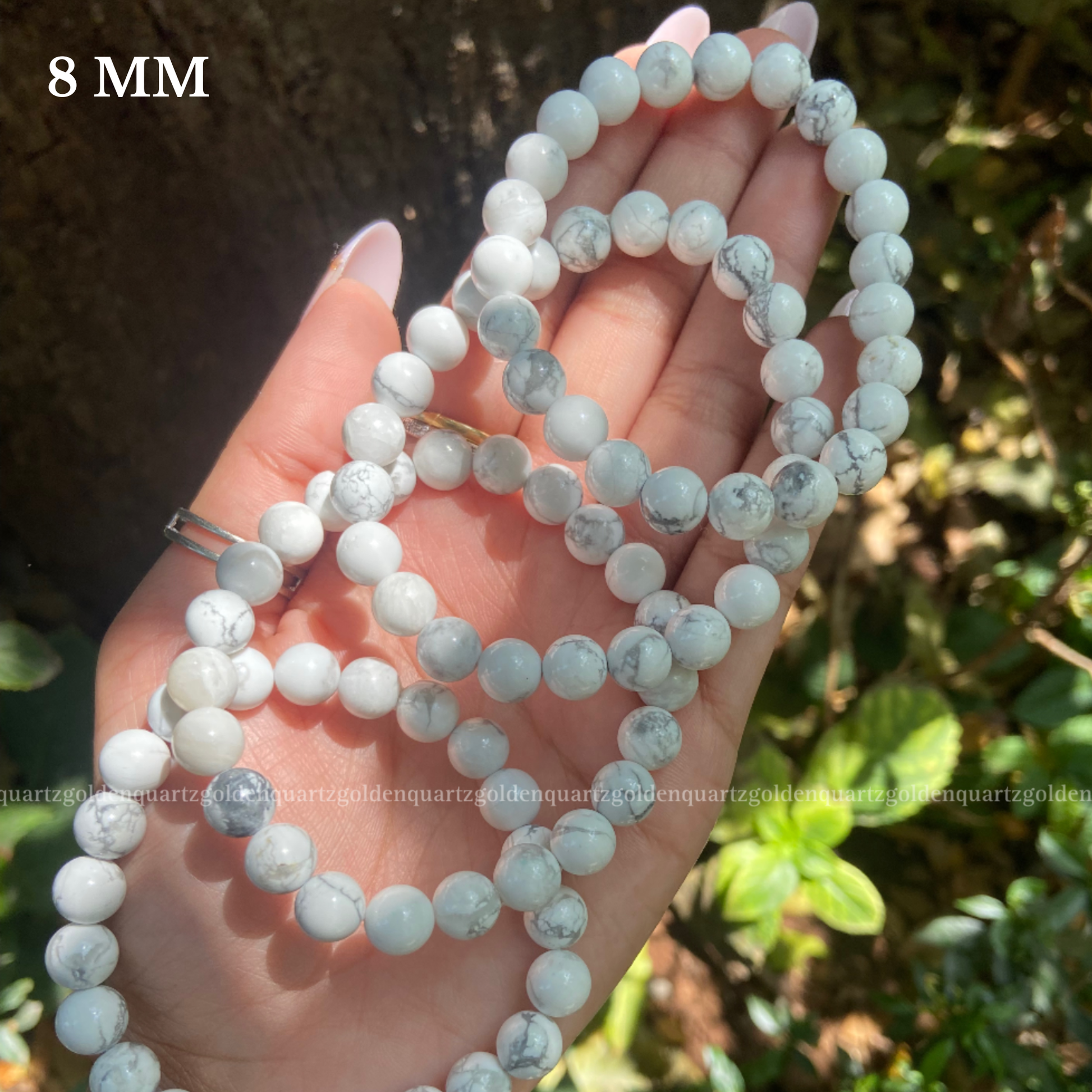 HOWLITE BRACELET - Golden Quartz 