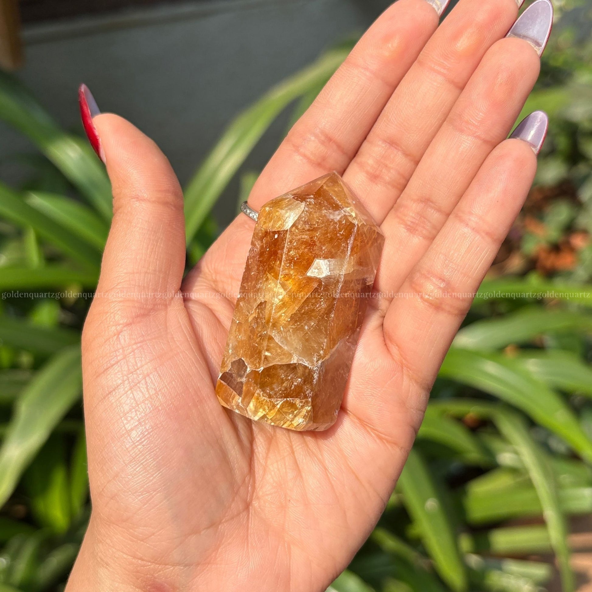 Citrine Tower - Golden Quartz 