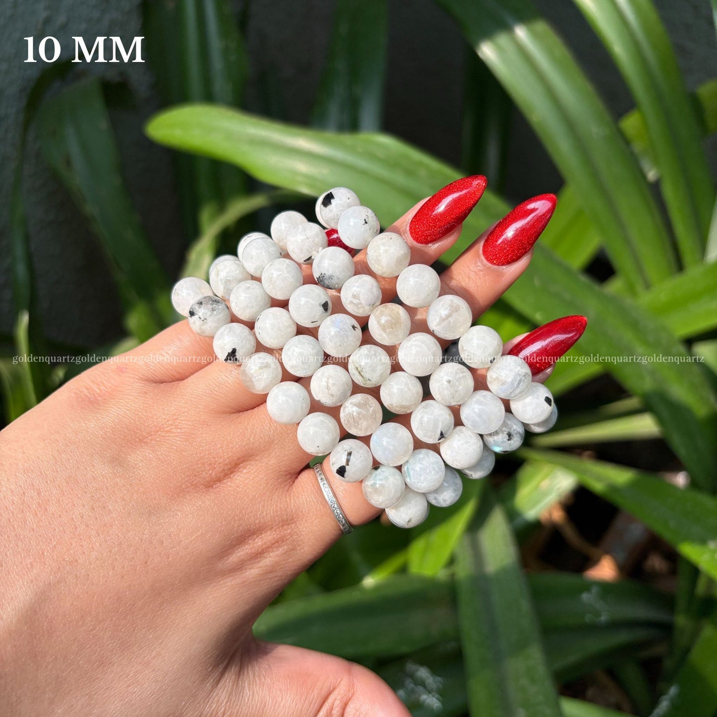 RAINBOW MOONSTONE BRACELET - Golden Quartz 