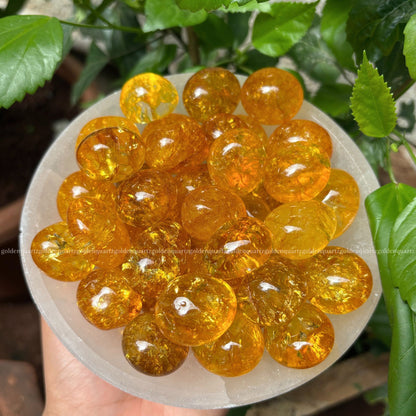 Citrine Tumble Stone - Golden Quartz 