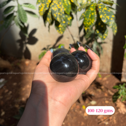 Black Rainbow Obsidian Sphere/ Ball