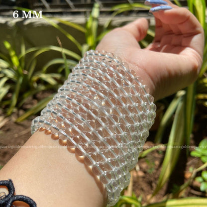 CLEAR QUARTZ BRACELET - Golden Quartz 