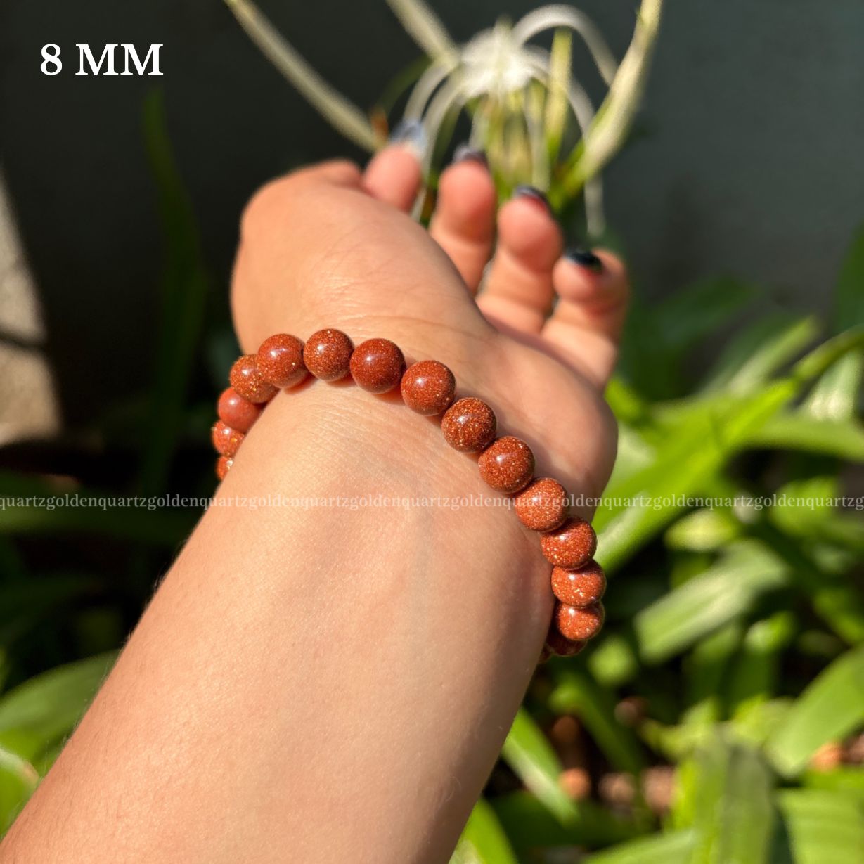 RED GOLDSTONE BRACELET FOR UPLIFTING ENERGY, AMBITION & CREATIVITY - Golden Quartz 